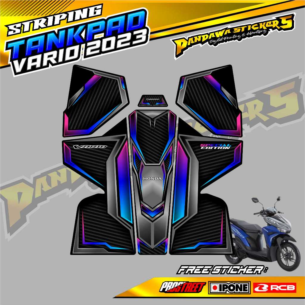 PELINDUNG DASHBOARD TANKPAD HONDA VARIO 2023 / STICKER TANKPAD MOTOR HONDA VARIO 2023