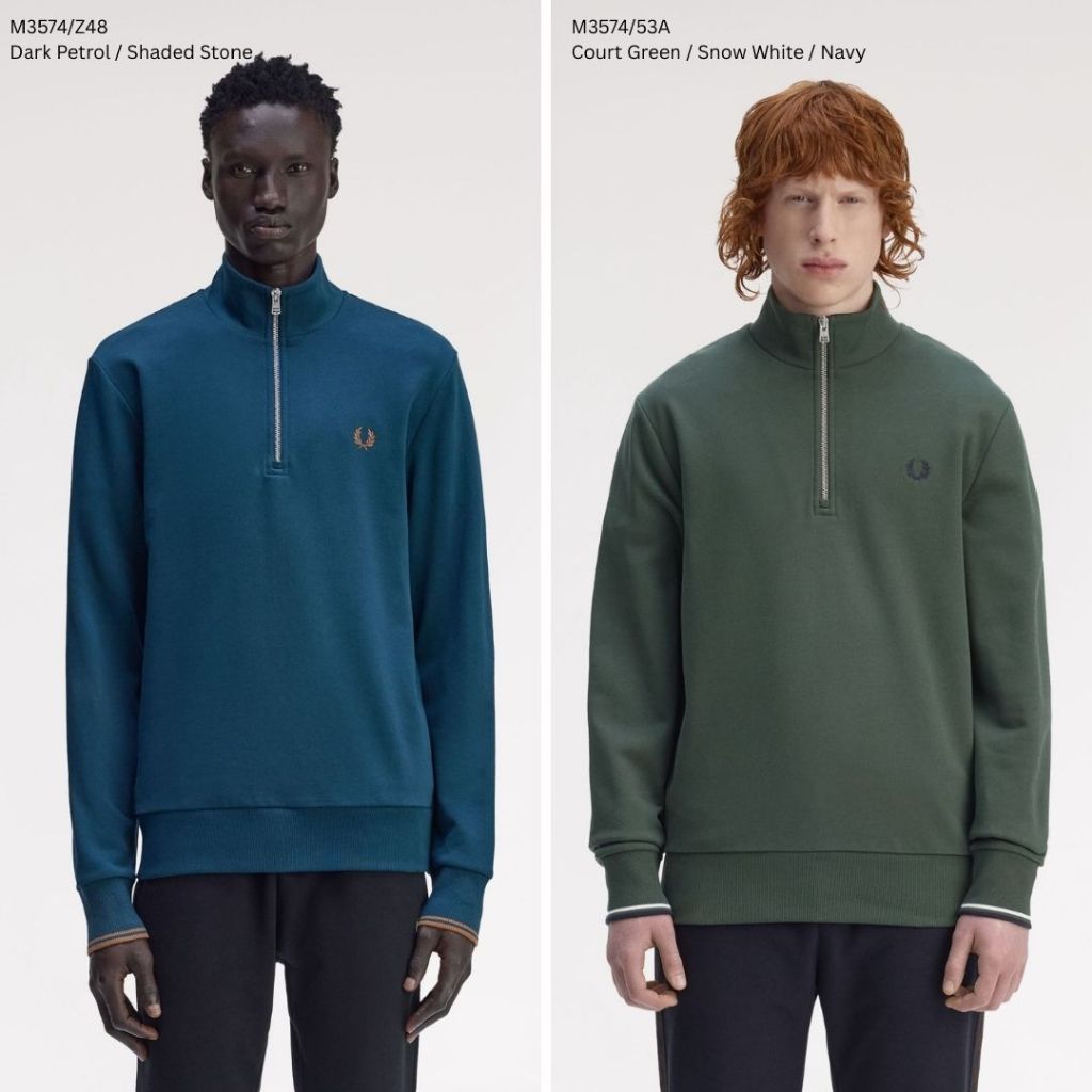 FRED PERRY FP SWEATER HALF ZIP ORIGINAL
