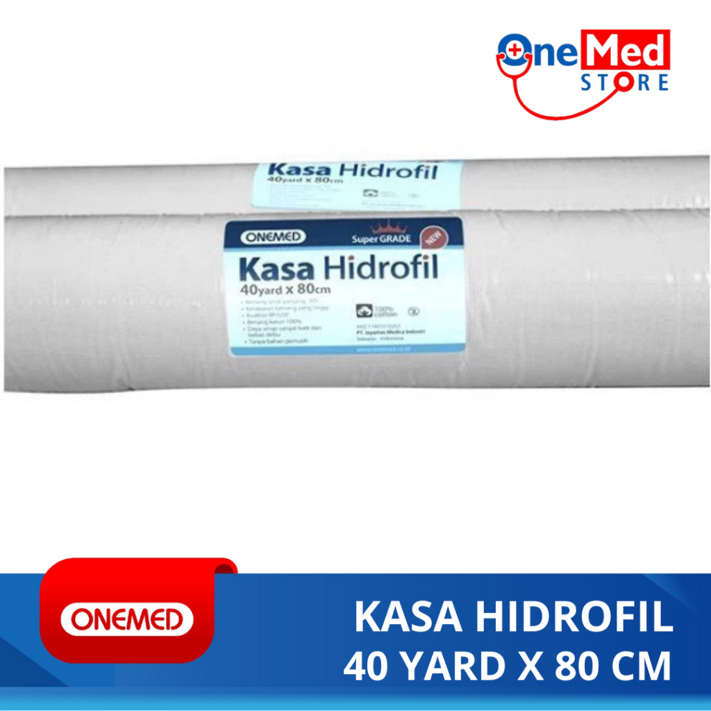 Kasa Hidrofil OneMed 40yardx80cm Super Grade roll