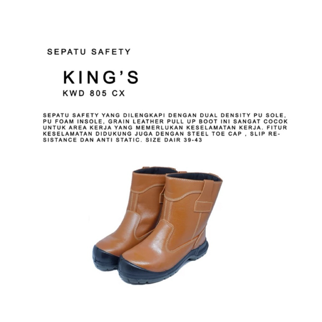 sepatu safety king’s kwd 805 cx 100% original