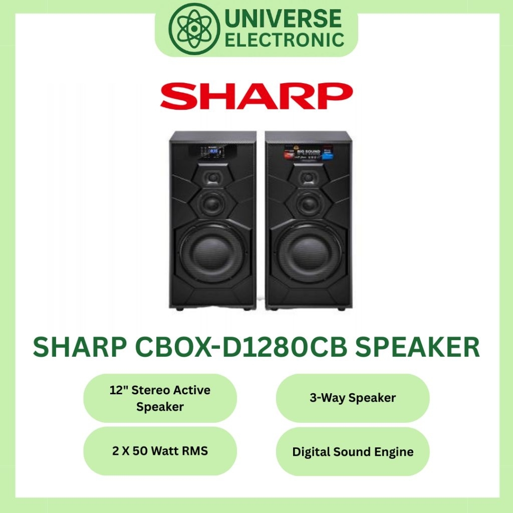 SHARP CBOX-D1280CB ACTIVE SPEAKER
