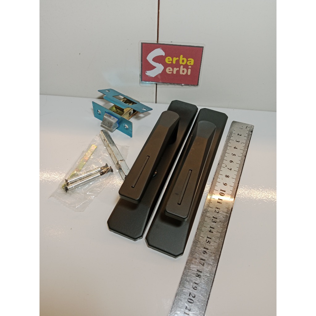 (TANPA BODI KUNCI ALMA) Kunci pintu aluminium handle+anak kunci