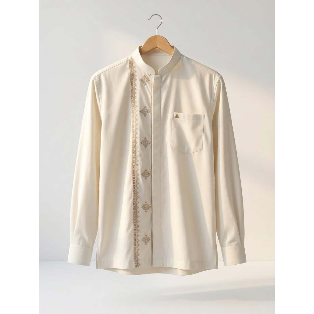 Shafira - Evander Menswear | Baju Koko Atasan Tangan Panjang Pria