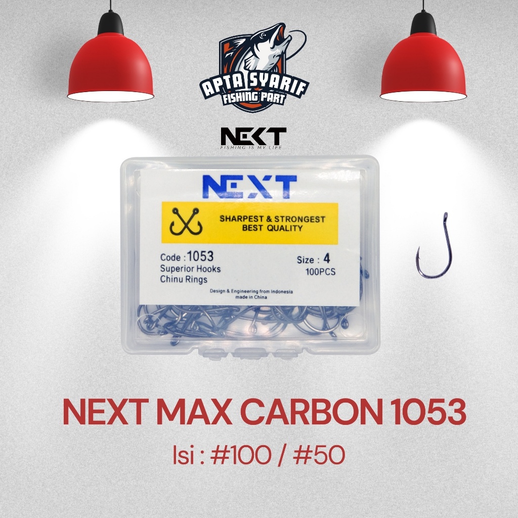 Kail Pancing PC NEXT 1053 #100 – Mata Kail Super Tajam & Kuat, Isi 100pcs