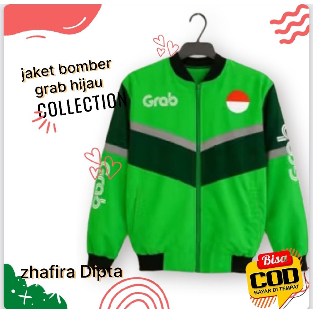 promo jaket grab bomber/jaket driver Ojil/jaket waterproof