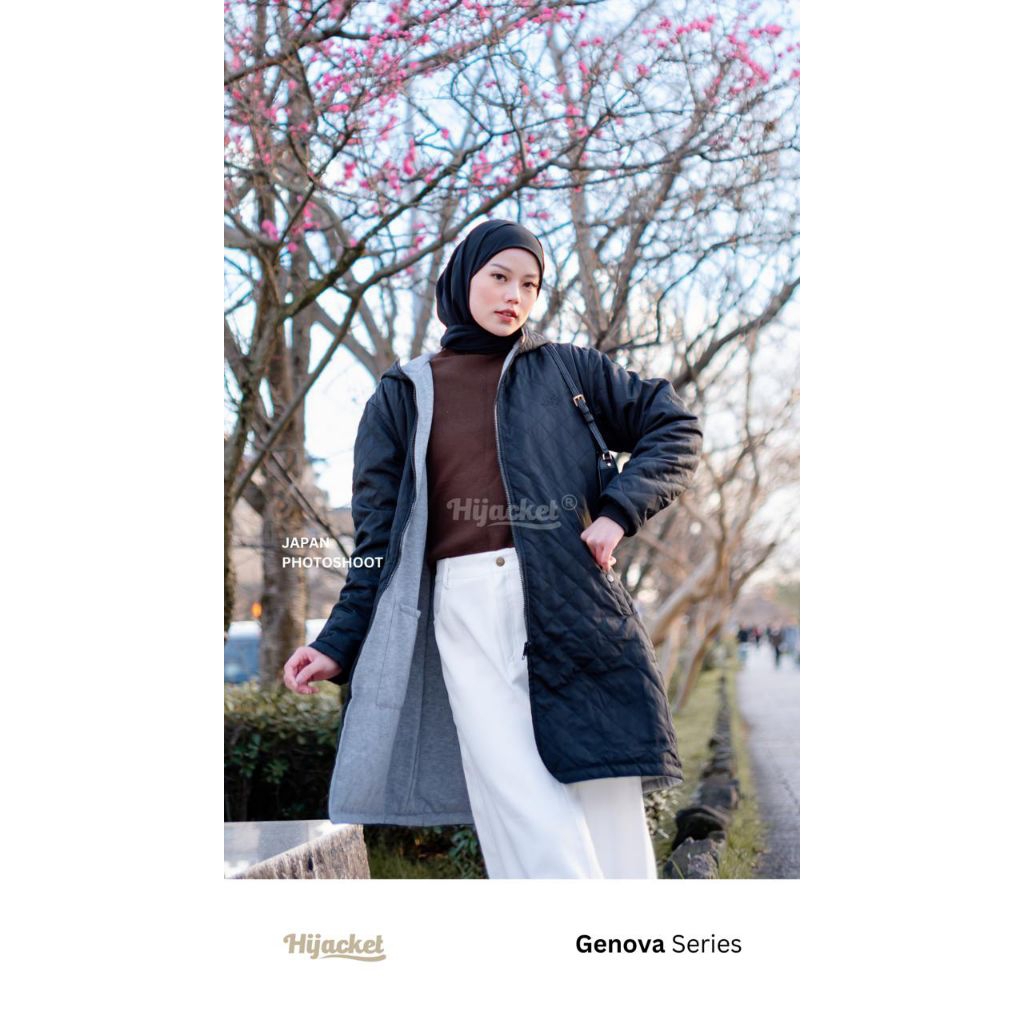 HIJACKET Genova Puffer Jacket Muslimah | Jaket Hijab Reversible Waterproof