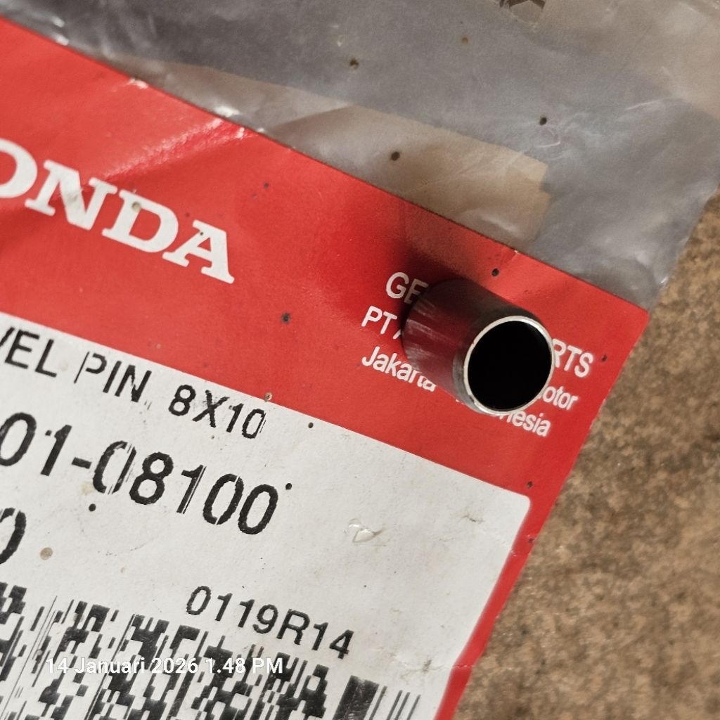 pin dowel 8X10 honda. 94301-08100