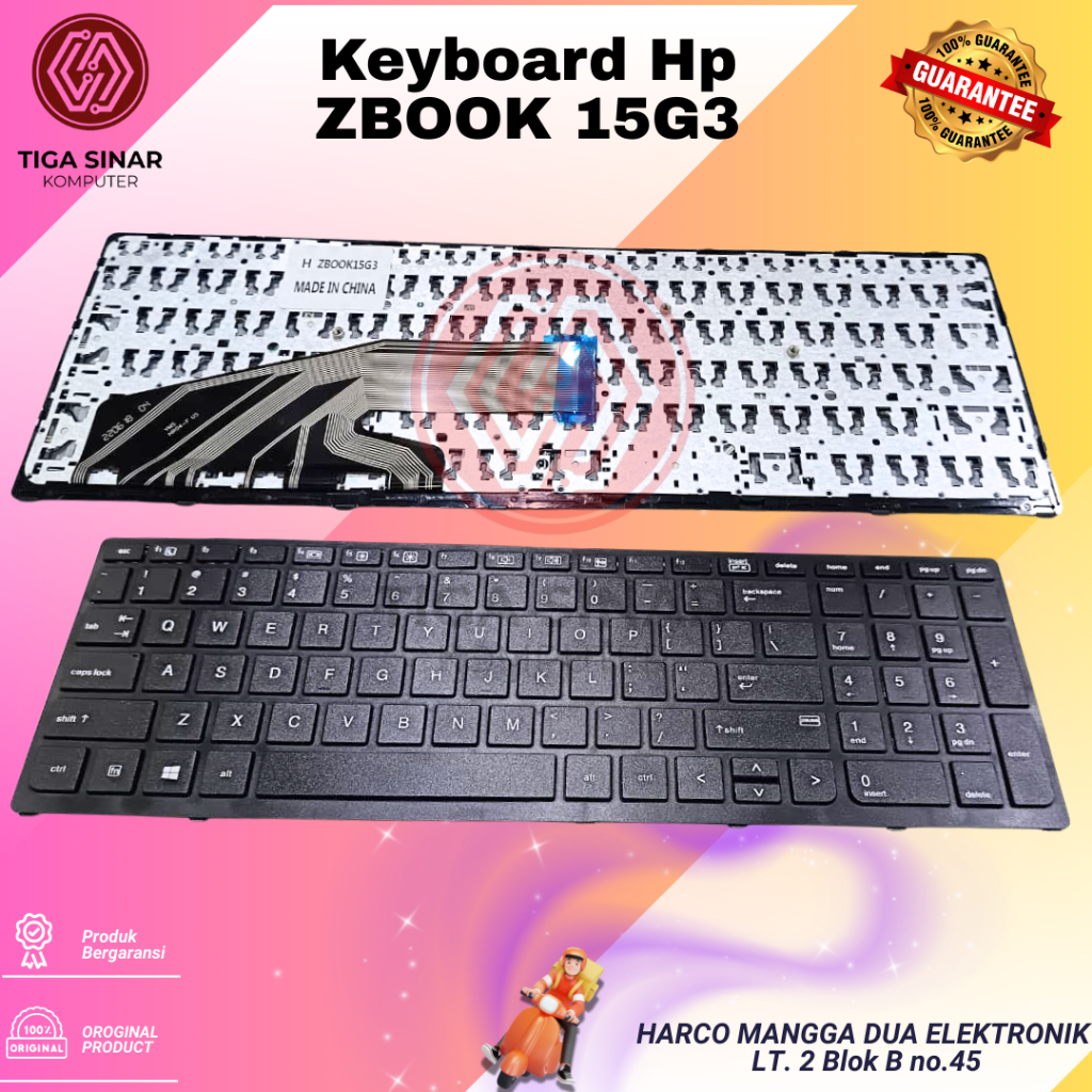 KEYBOARD HP ZBOOK 15 G3 G5 Original Product NON BACKLIGHT