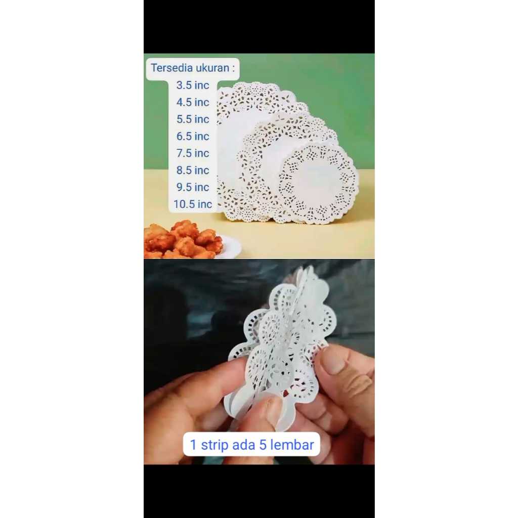 Doiles Paper | Kertas Doiles | Kertas Renda | Kertas Alas Kue | Kertas Alas Nasi | Kertas Motif Rend