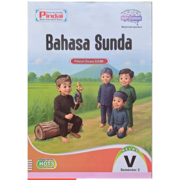 LKS Pindai Bahasa Sunda Kelas 5 Smt 2 Kurmer Baru Isi 96 Halaman BW Jilid Kawat