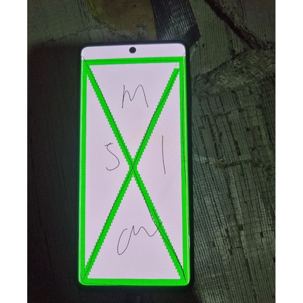 lcd+ fream Samsung M51 Minus garis di sisi kanan dan kiri