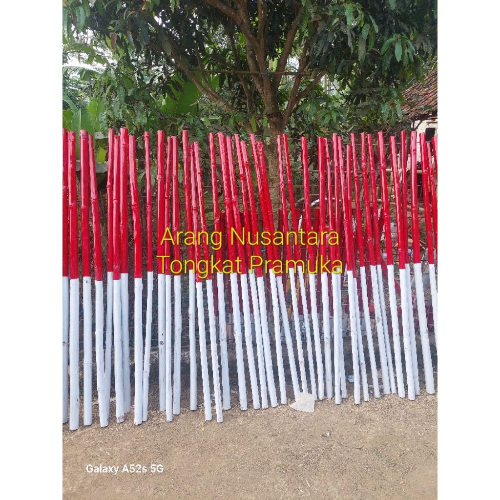 Bambu  jemuran Bambu bendera Gantar 3 Meter