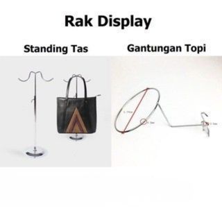 Rak Display Gantungan/Standing Tas/Display Topi