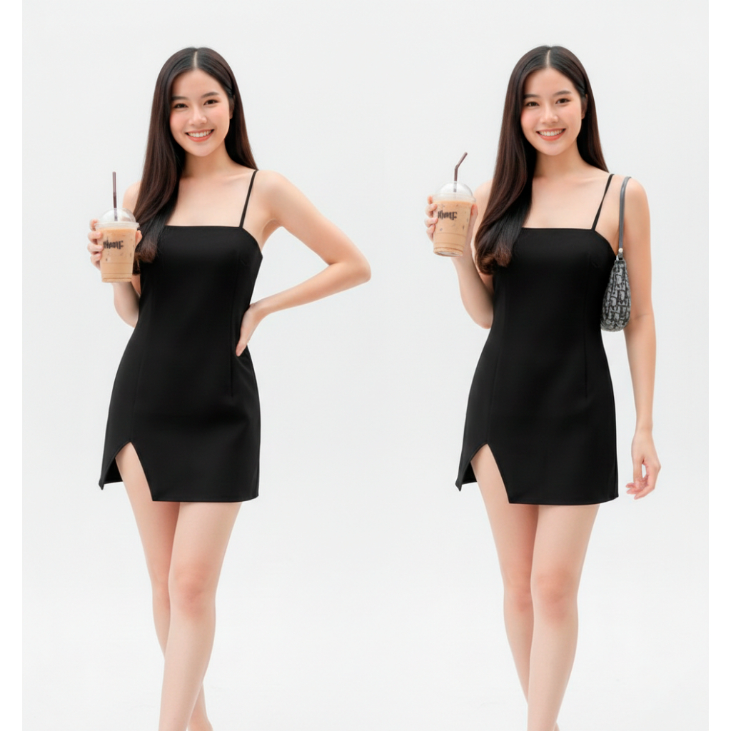 1643 Dress Pesta Clubbing MIni Imlek Natal Tahun Baru Valentine