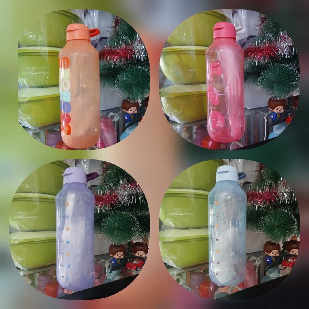 Eco botol 2 ltr with straw Tupperware malaysia