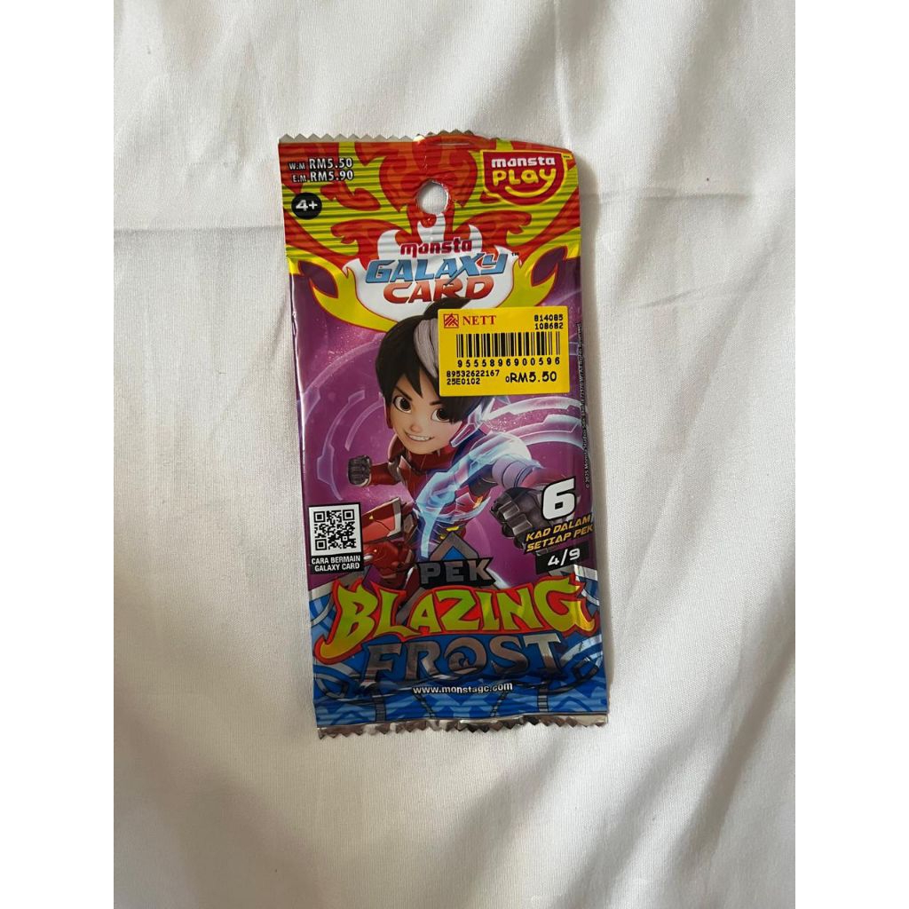 Kartu BoBoiBoy Pek Blazing Frost ORI Malaysia 4/9 (Hologram Mechamato)