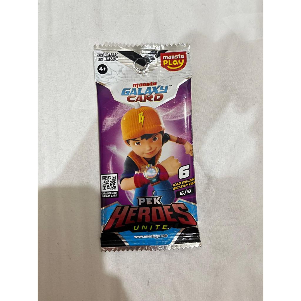 Kartu BoBoiBoy Pek Heroes Unite ORI Malaysia 6/9 (Hologram Mukalakus)