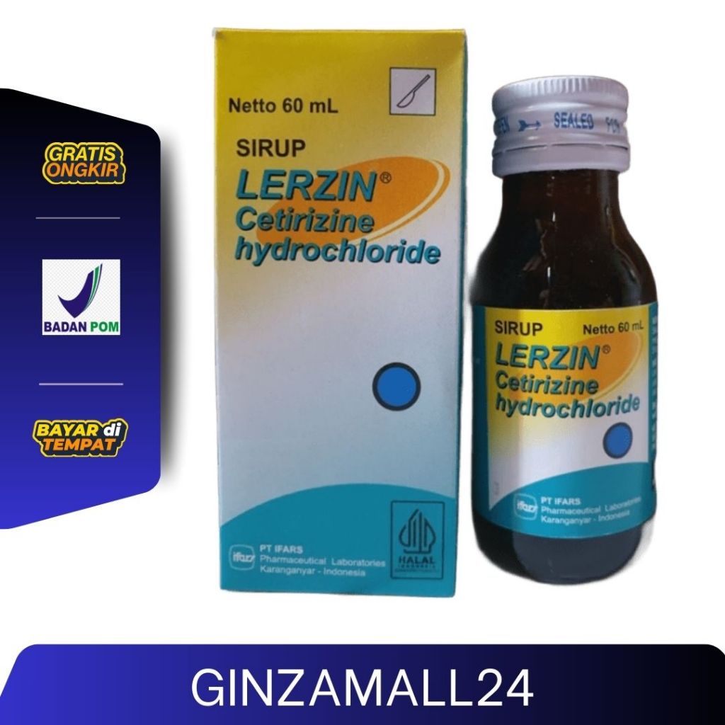 LERZIN SIRUP 60 ML | OBAT GATAL ALERGI