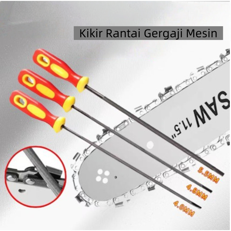 kikir gergaji mesin alat diameter 4.0mm - 5.5mm kikir gergaji rantai melingka serbaguna/Kikir Rantai