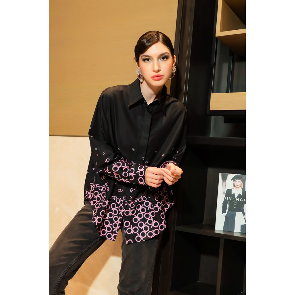 DONNA PRIVE-ESSENTIAL MONOGRAM SHIRT