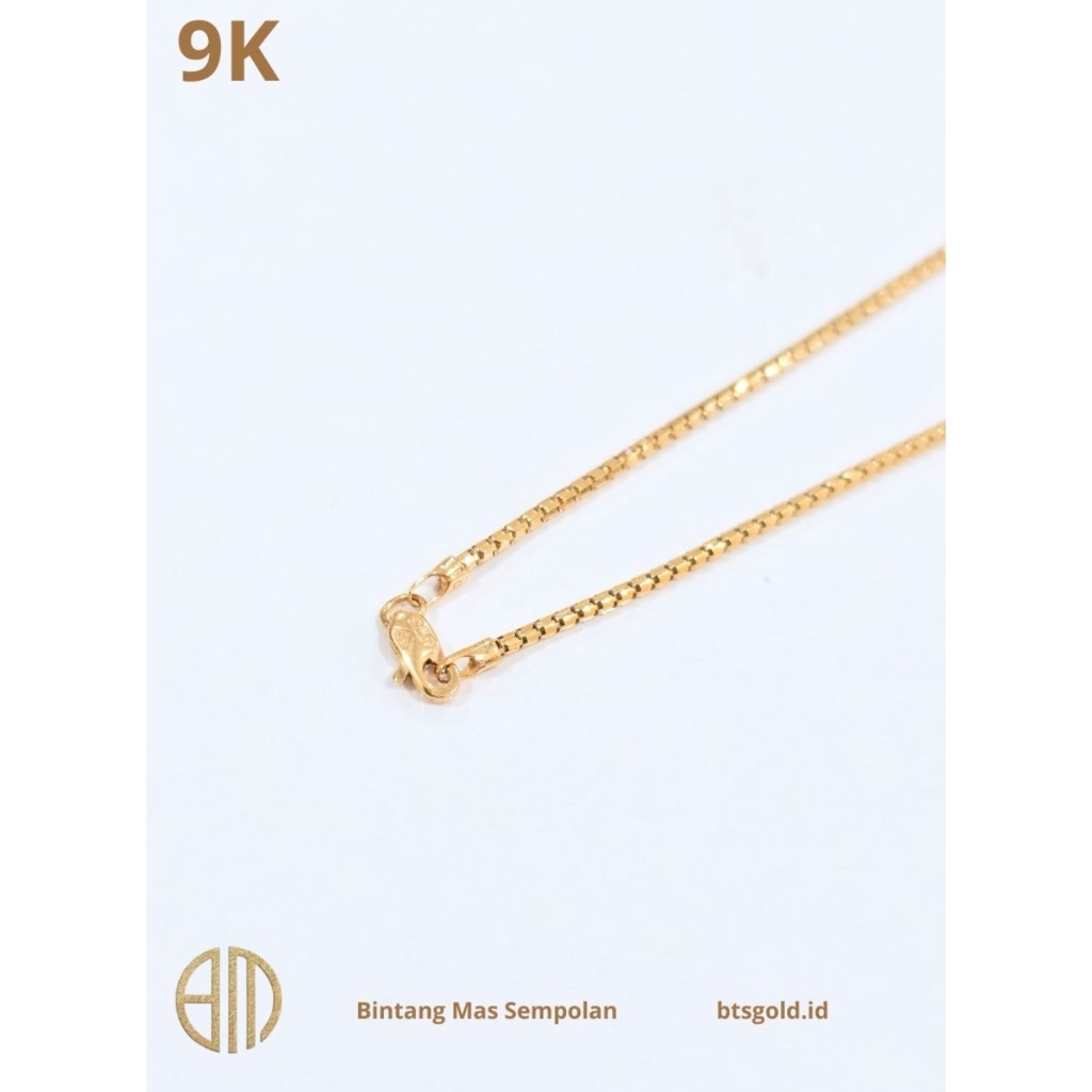 Kalung Dewasa Milano Semi Panjang Emas Asli