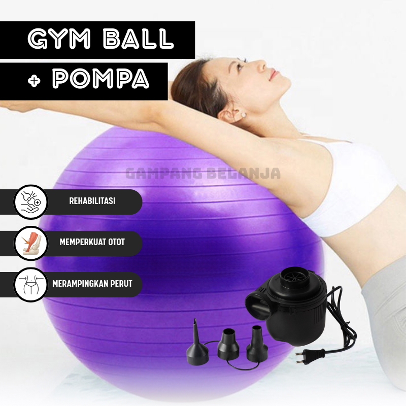 Gymball 55cm, 65cm, 75cm/ Bola Gym / Bola Yoga Gymball