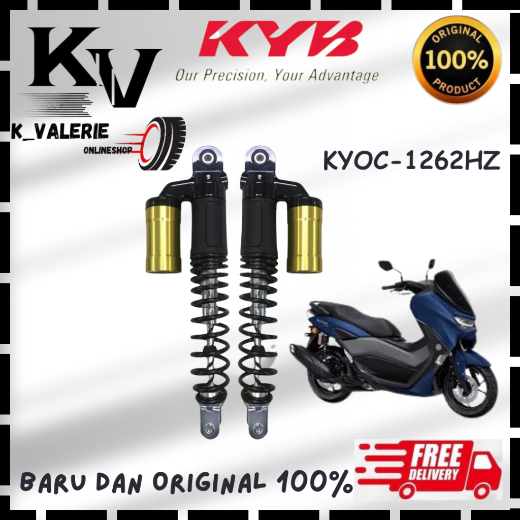KYB Shockbreaker Tabung Belakang NMax 155cc 335mm Original Yamaha KYB 1262 Hz