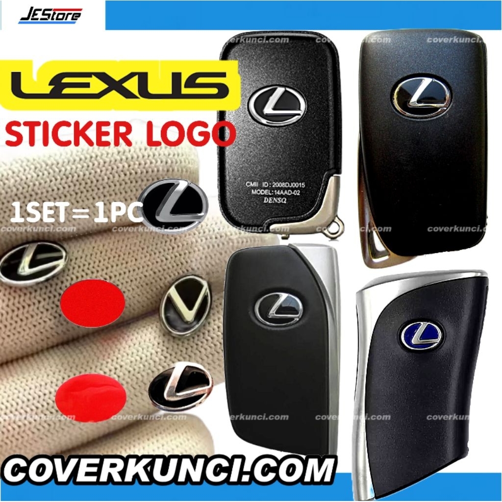 STICKER LOGO LEXUS ( HQ ) REMOTE KUNCI LEXUS RX270 RX270 RX350 ES300 LM350h NX200 ES300 RX300 LOGO R