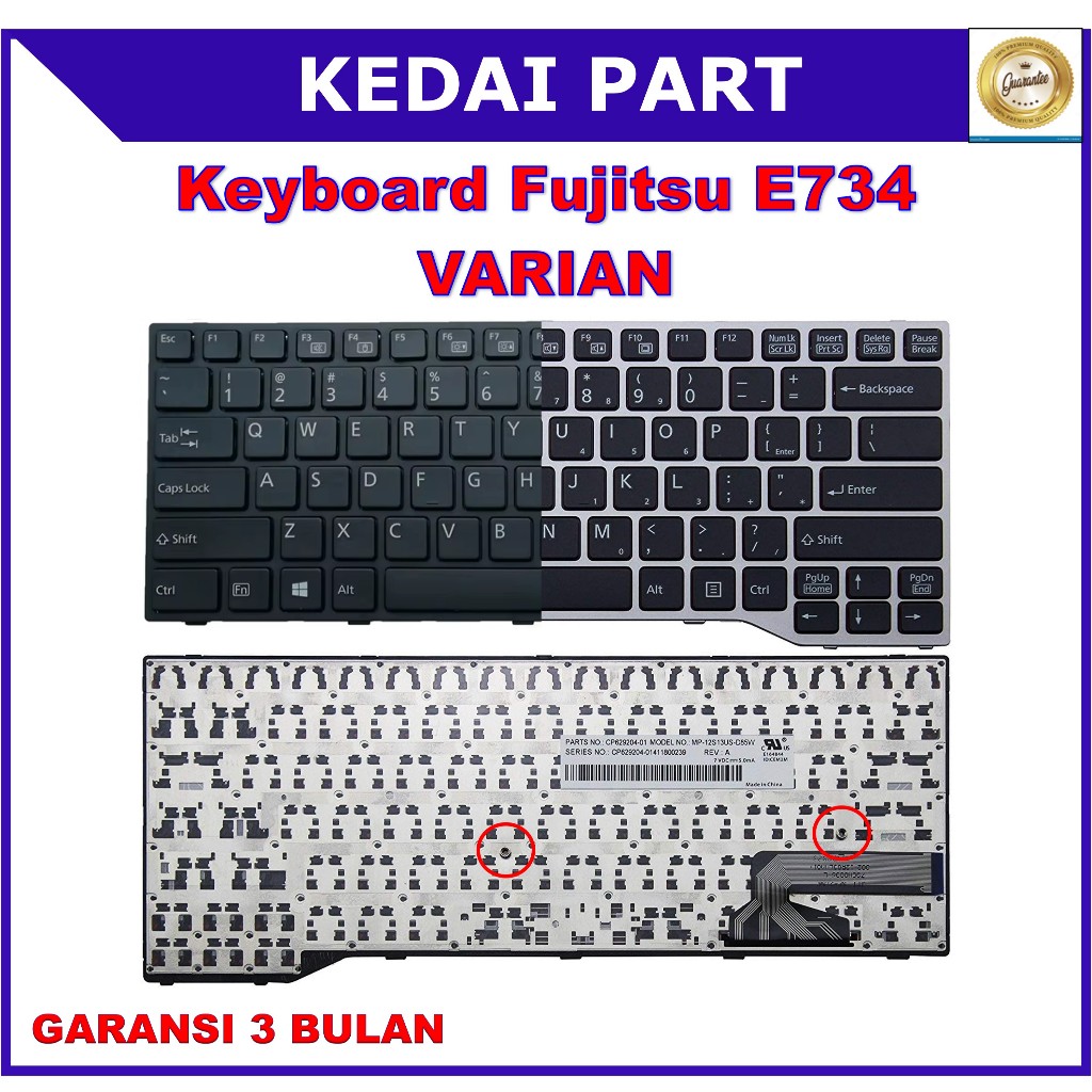 Keyboard Fujitsu Lifebook E743 E744 E745 E746 E733 E734 E544 E546 E547 U745 E736 T725 T726 STYLISTIC