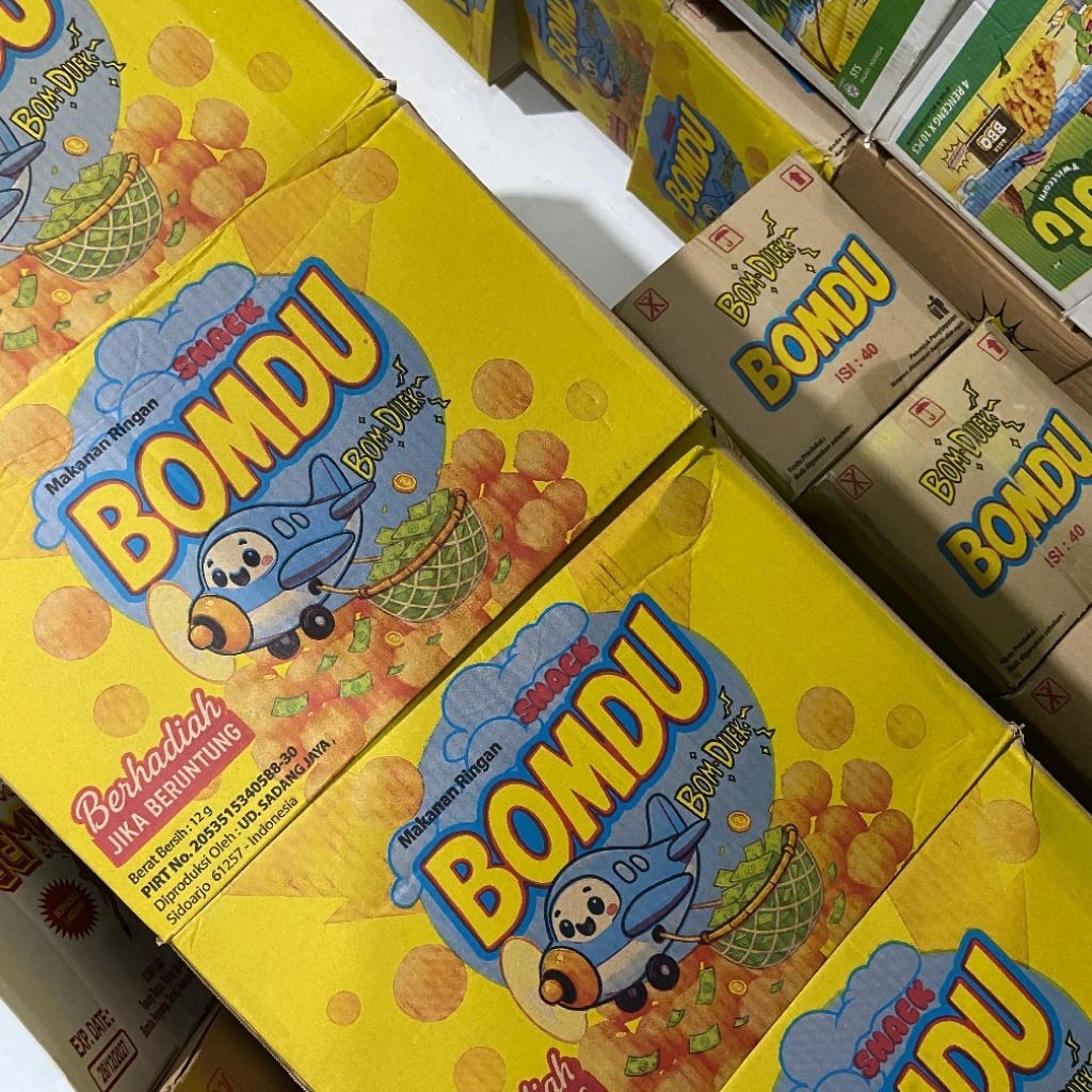 Bomdu Chiki berhadiah Chiki hadiah uang / Snack viral Snack berhadiah 1 dus isi 40 bungkus
