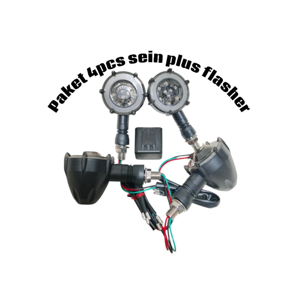 paket lampu sein led bulat motor universal tiger cb ninja rx king verza paket lampu sein led klasik 