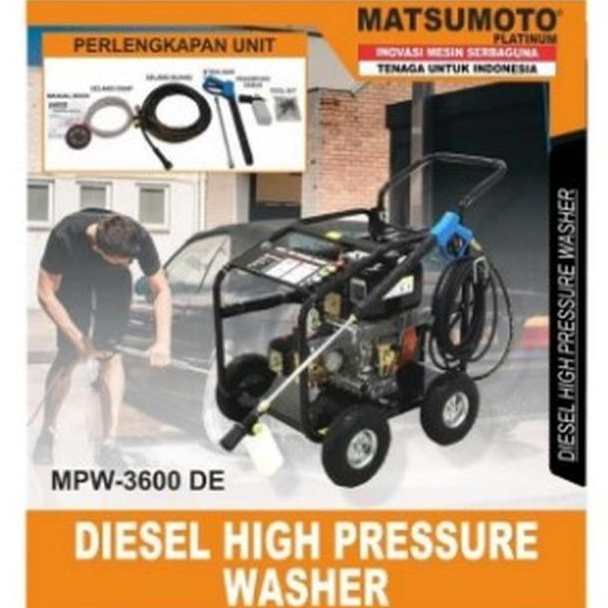 Jet Cleaner High Pressure Washer Diesel Matsumoto MPW3600DE