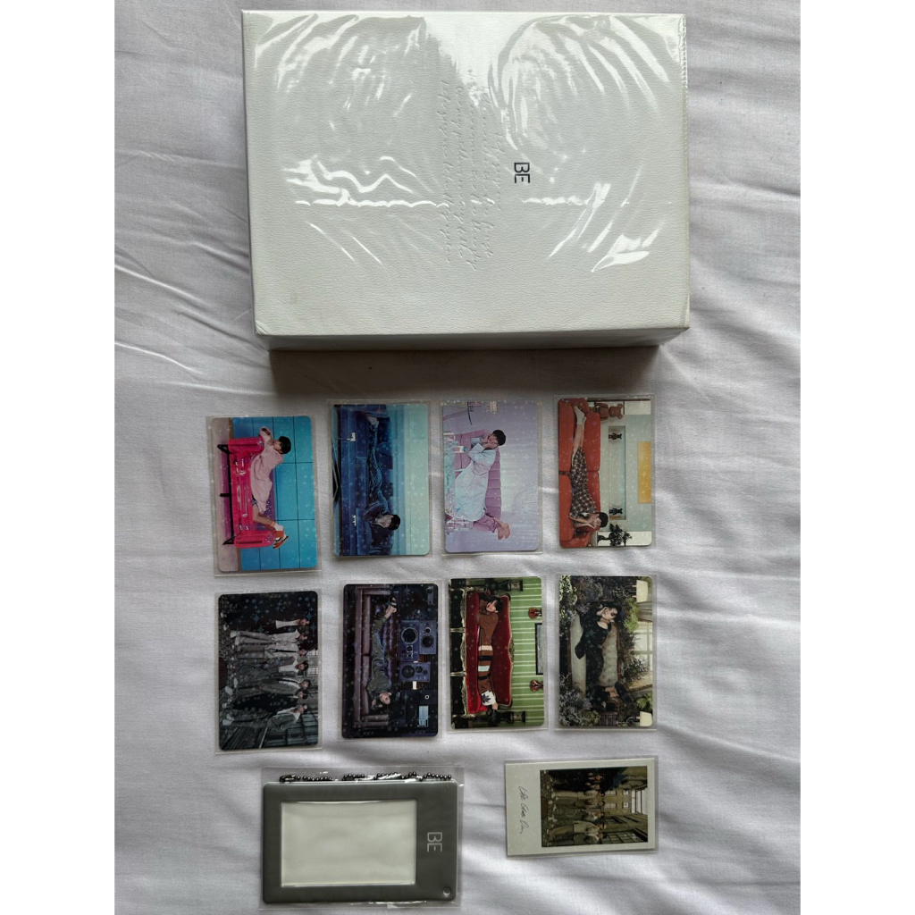 Album BTS bangtan be deluxe ver full set pob benefit weverse pc holder ot7 unsealed weverse poster p