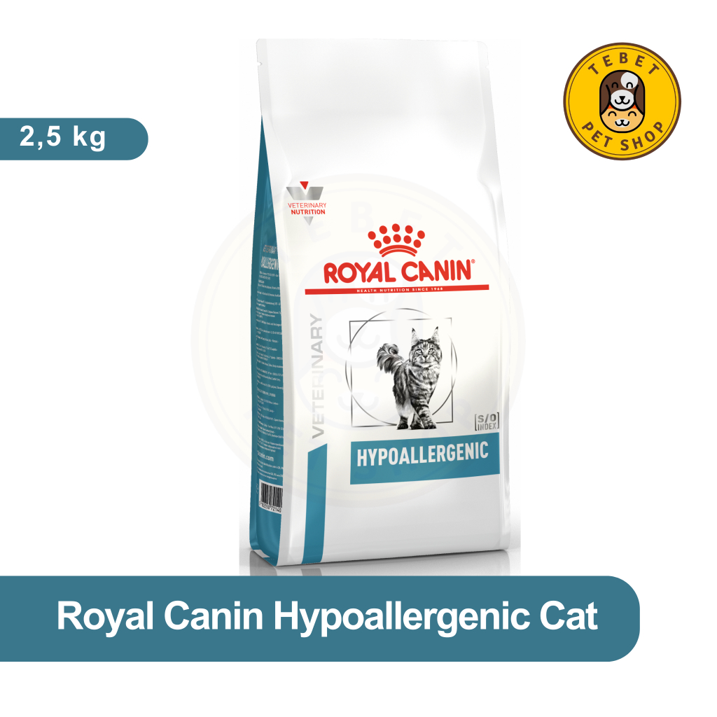 ROYAL CANIN VET HYPOALLERGENIC CATS 2.5KG DRY FOOD KUCING KHUSUS INTOLERANSI MAKANAN
