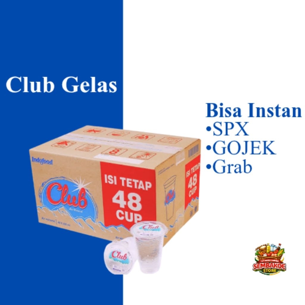 Club Gelas 220ml Air Mineral Air Gelas