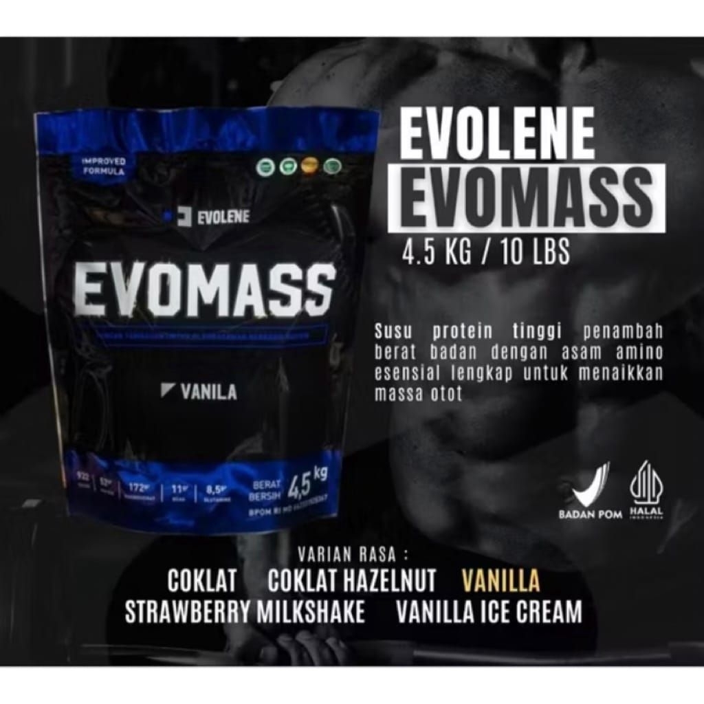 Suplemen Mass Gainer Evomass 4.5kg