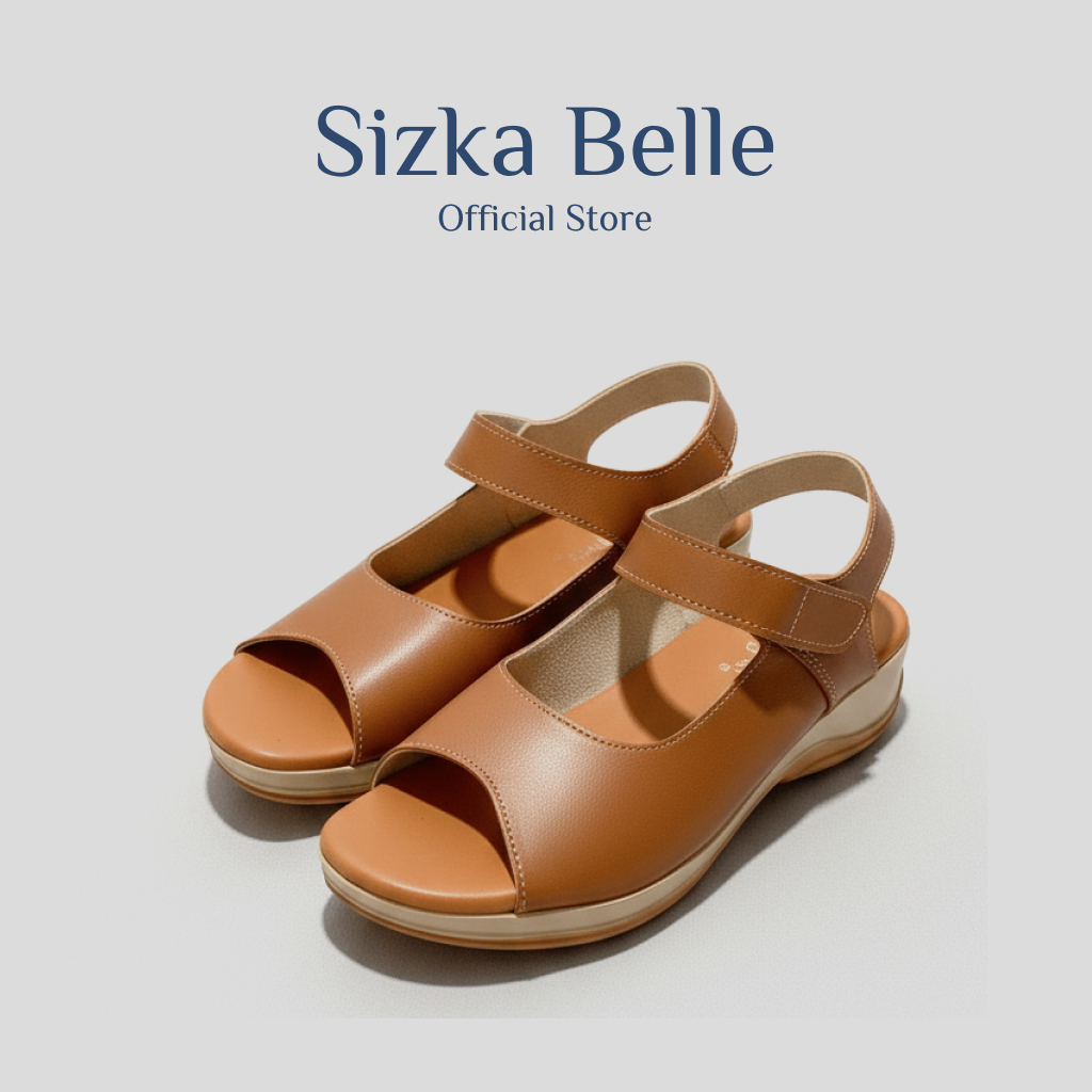 Sizka Belle | Big Promo Sandal Selop Wanita Velcro Simple Premium Berkualitas Tinggi