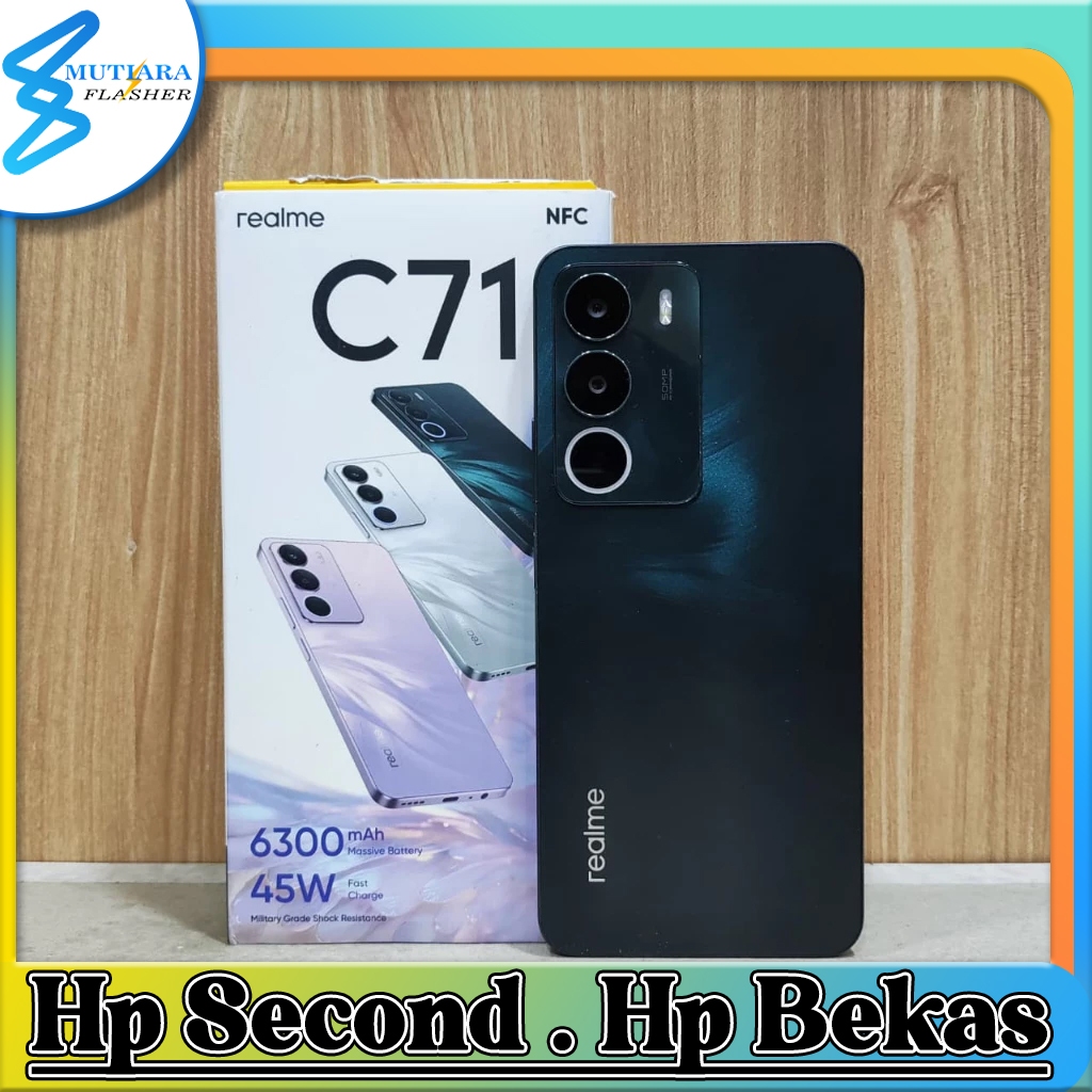 Realme C71 Ram 4/128GB | Ram 6/128GB | Ram 8/128GB Bekas Original Flasher Store