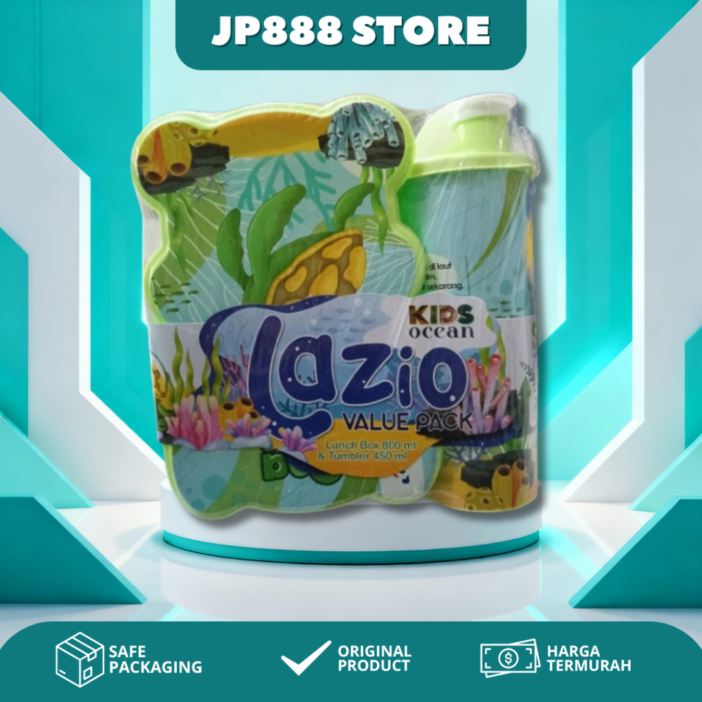 Lunch Box Set Lazio Kotak Makan Dan Botol Tempat Makan Anak Set