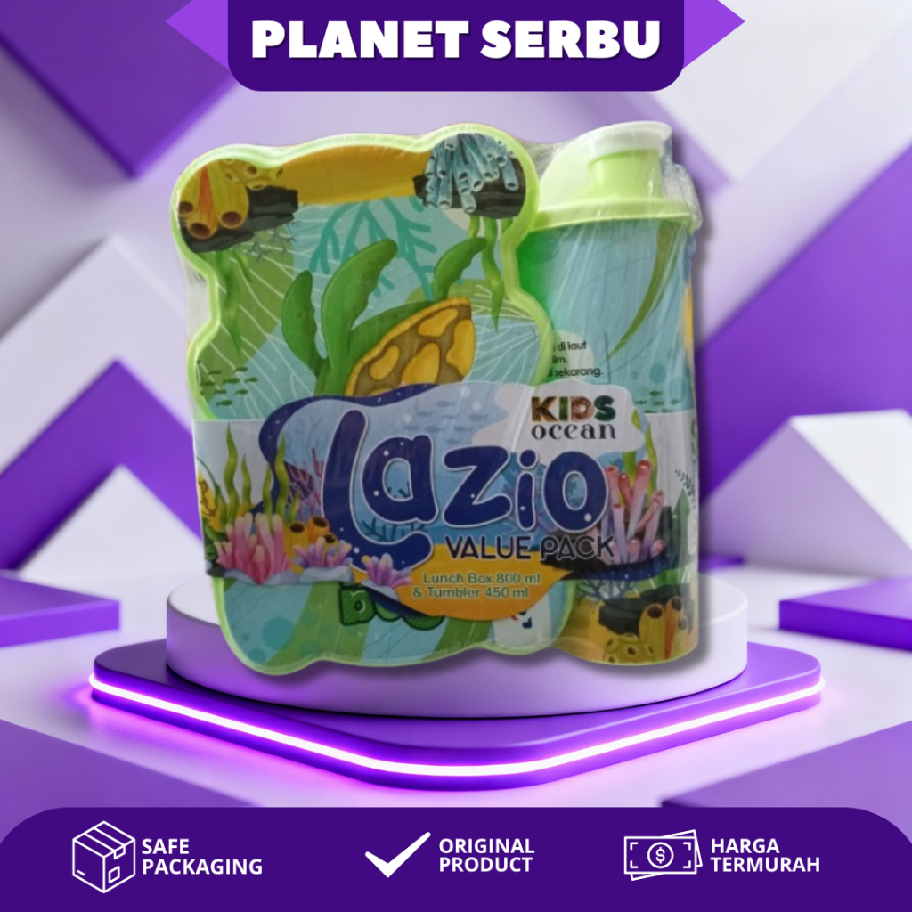 Lunch Box Set Lazio Kotak Makan Dan Botol Tempat Makan Anak Set