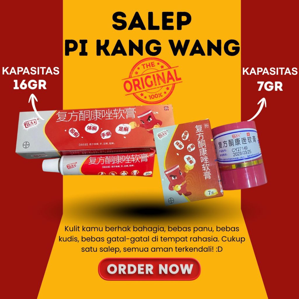 Salep Gatal Pi Kang Wang Original 7gr & 16gr – Krim Pereda Gatal Praktis / Pi Kang Wang Original Sal