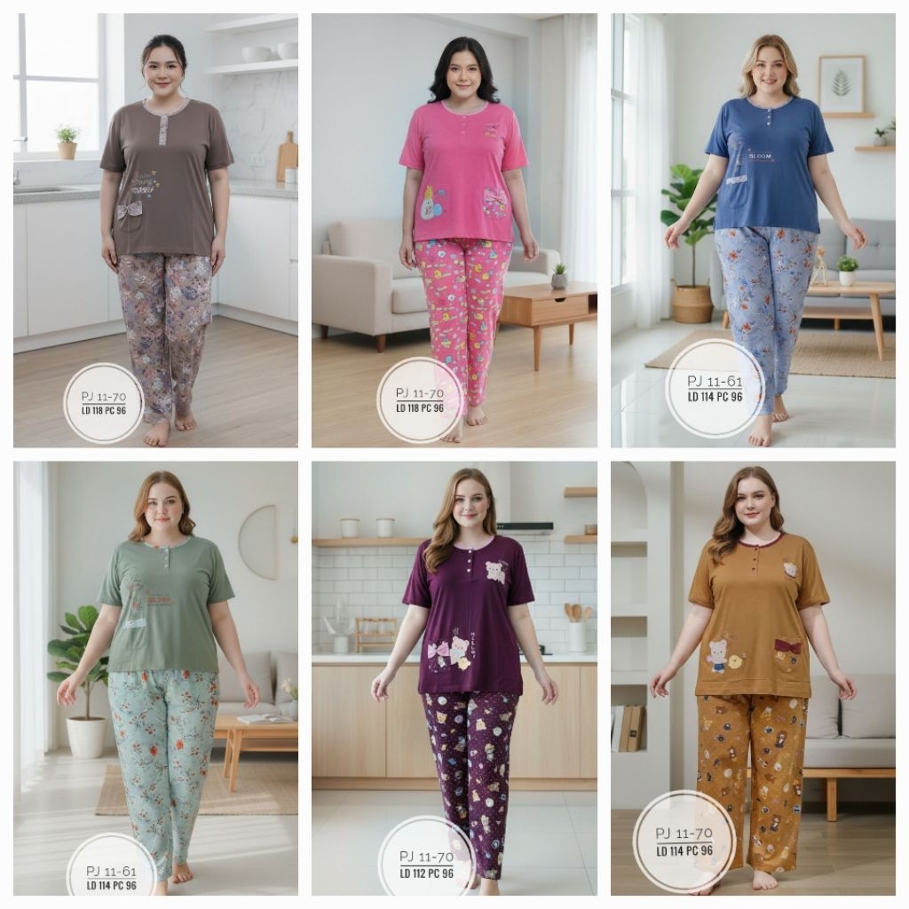 Babydoll jumbo anne claire pendek panjang