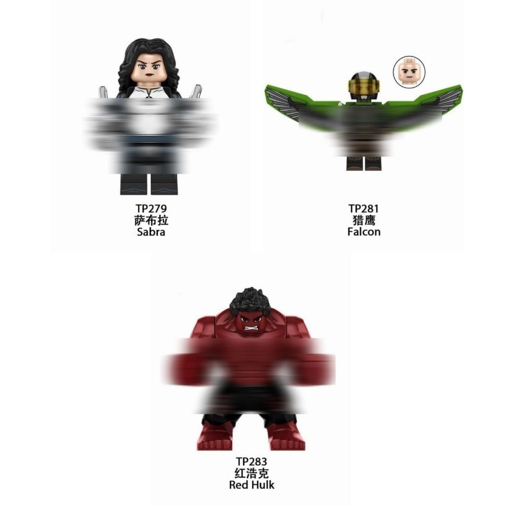 TP1035 Sabra Falcon Red Hulk - Action Figure Brick