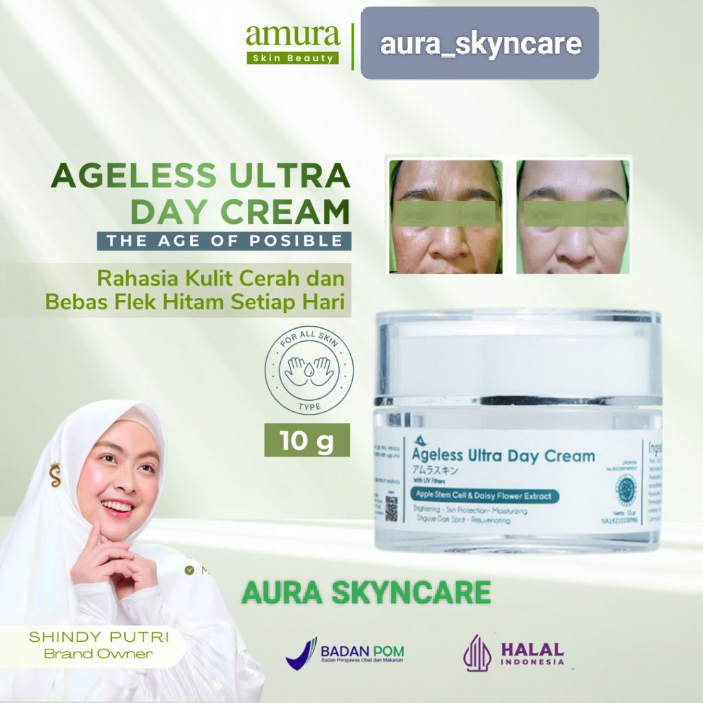 AMURA DAY CREAM - CREAM PENCERAH & PENGHILANG FLEK HITAM KERUTAN ( DAY CREAM )