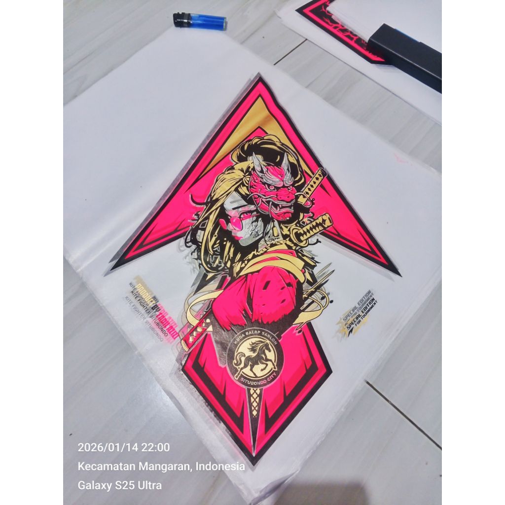 kertas layangan shukoi 3 warna geisha premium 25-50pcs (kertas saja)