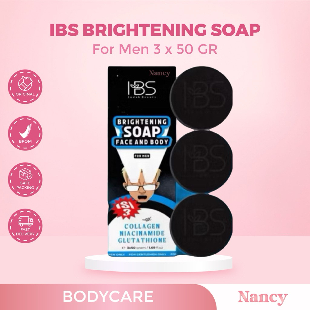 IBS BRIGHTENING SOAP FOR MEN 3 X 50 GR