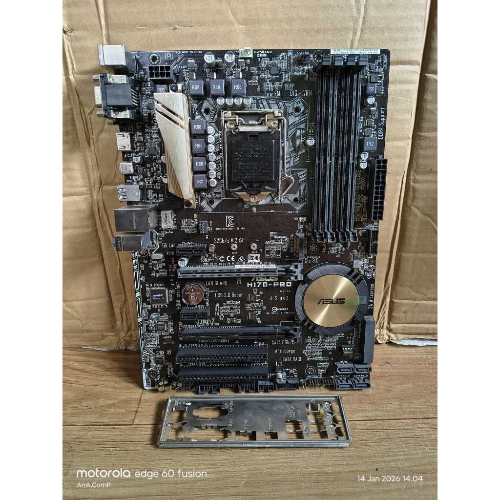 .:: PAKET MOBO H170 + CORE I7 7700 GEN 7 LGA 1151 ::.