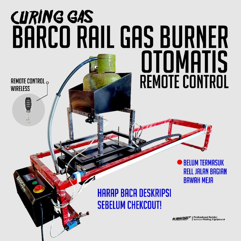 CURING GAS OTOMATIS BARCO RAIL GAS BURNER