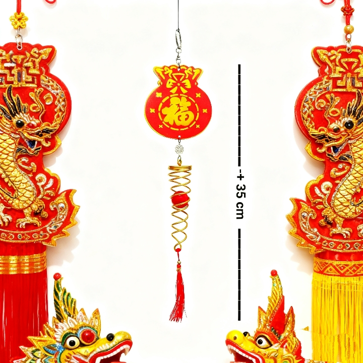 Dekorasi Imlek / tassel imlek / HIASAN IMLEK GANTUNGAN DEKORASI RUMAH FUK  / Gantungan Dekorasi