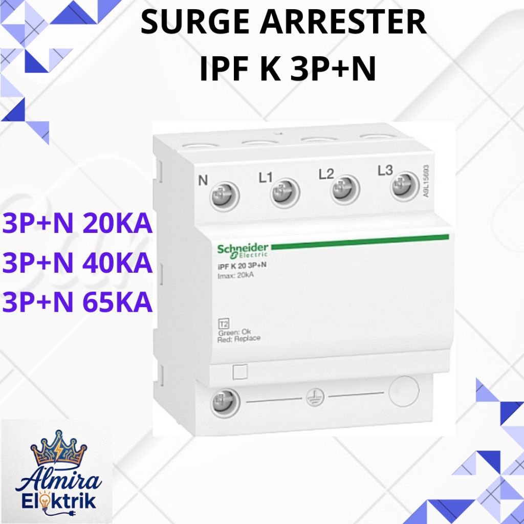 SURGE ARRESTER IPF K 3P+N-lmax 20KA,40KA,65KA